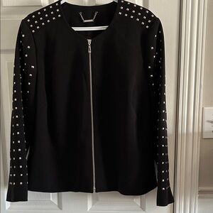 Elegant Black Studded Blazer